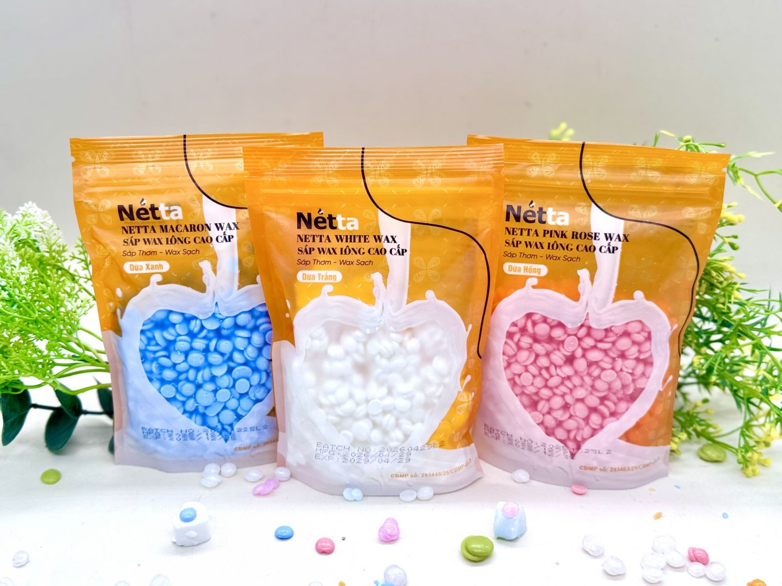 Sản phẩm sáp wax lông dừa cao cấp Netta an toàn cho da