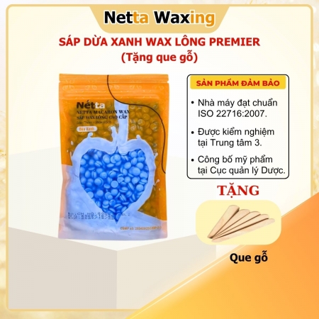 Sáp Wax Lông Dừa Xanh Premier Netta Waxing - Wax Sạch Mọi Loại Lông