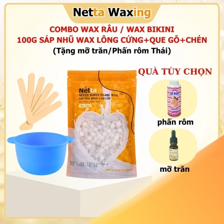 Combo Wax Râu/Bikini Tiết Kiệm Tại Nhà - Quà Tặng Tùy Chọn